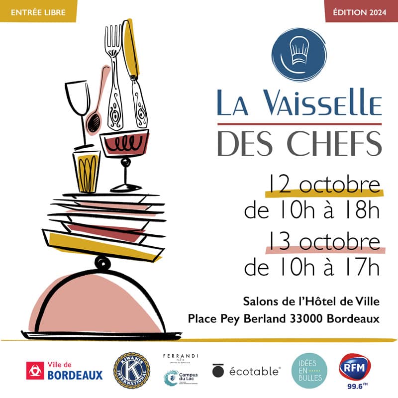 La vaisselle des chefs à Bordeaux